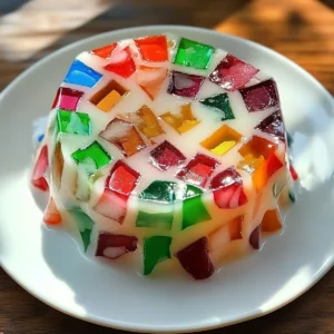Gelatina Mosaico Arcoíris